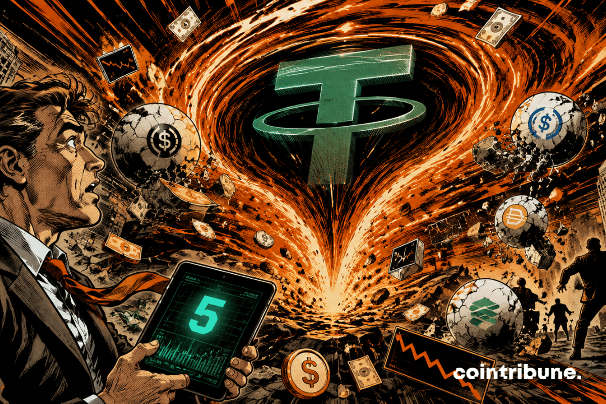 USDT gains $5B while rivals lose $4.2B