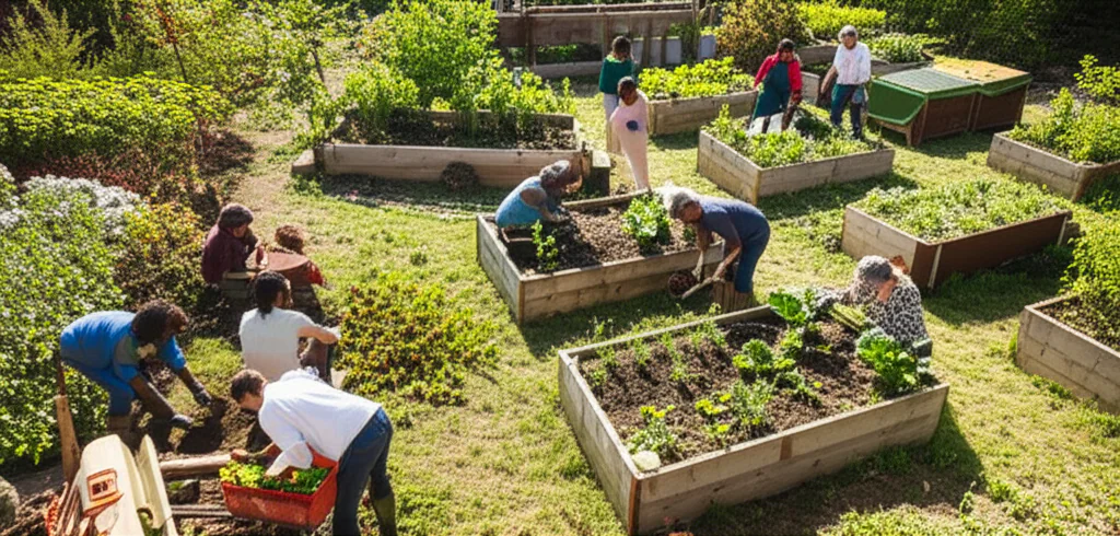 Sustainable permaculture garden design