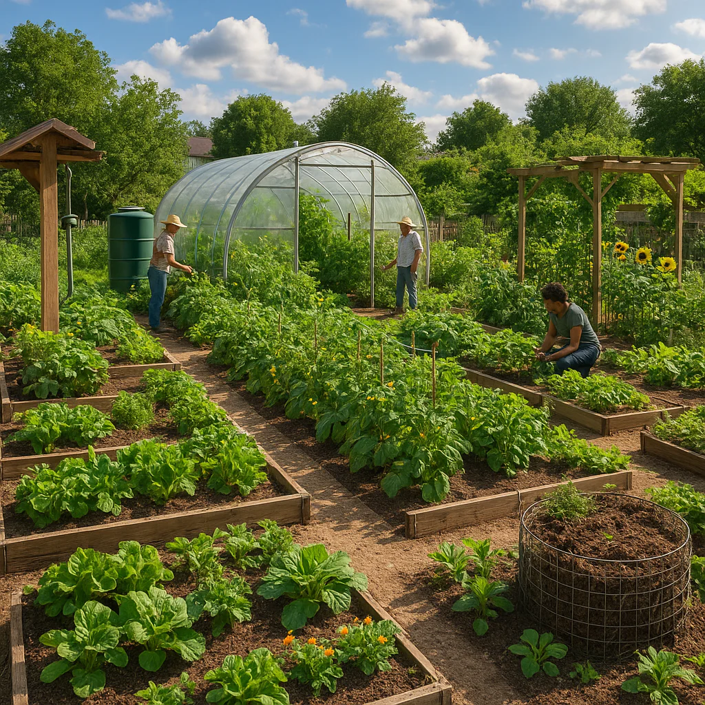 Community garden promoting sustainability and environmental awareness in 2026