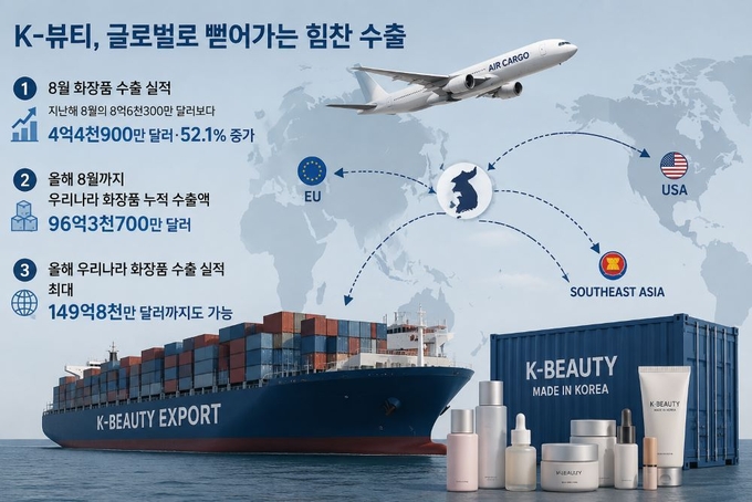 K-beauty export chart