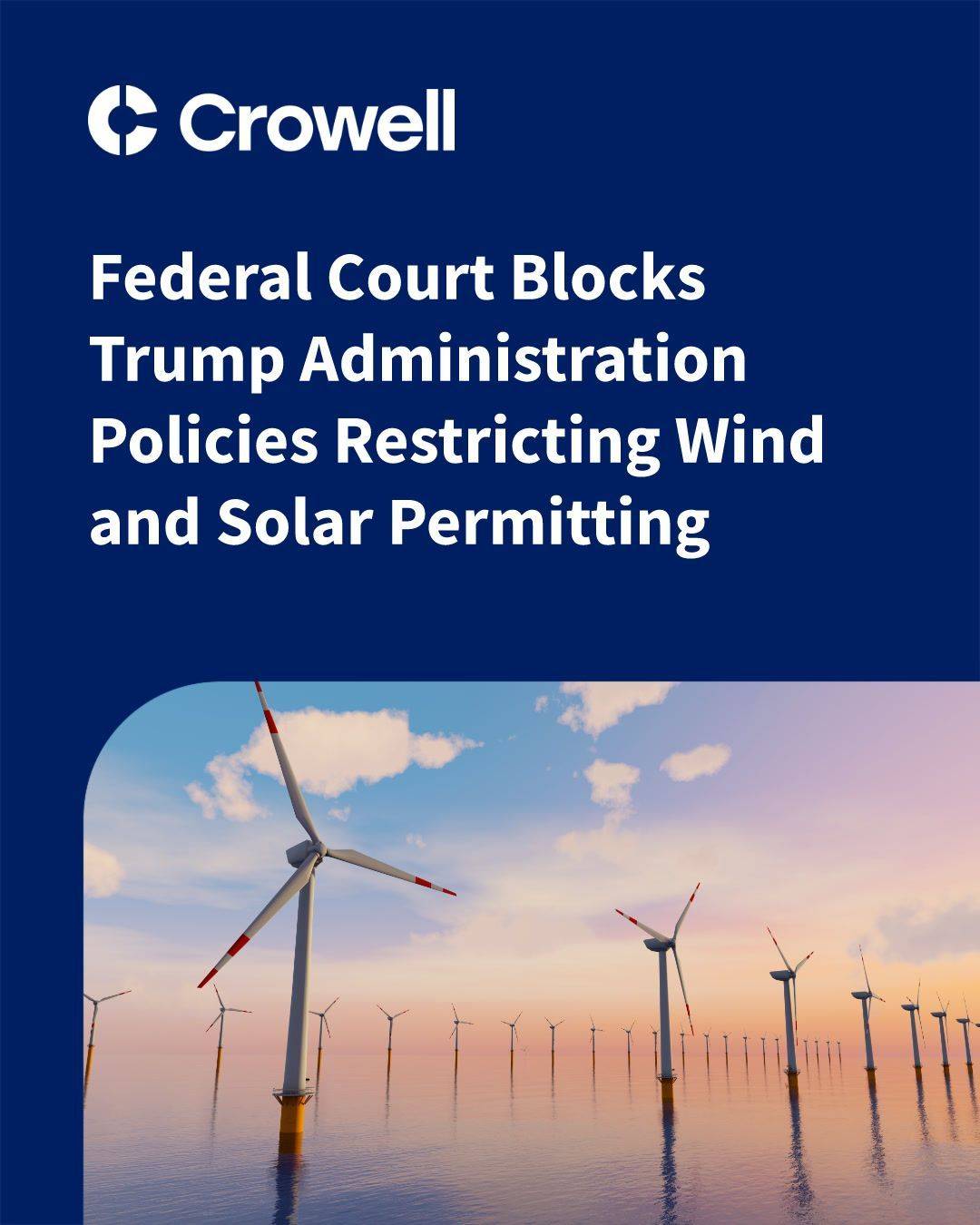 Federal court ruling on wind and solar permitting restrictions
