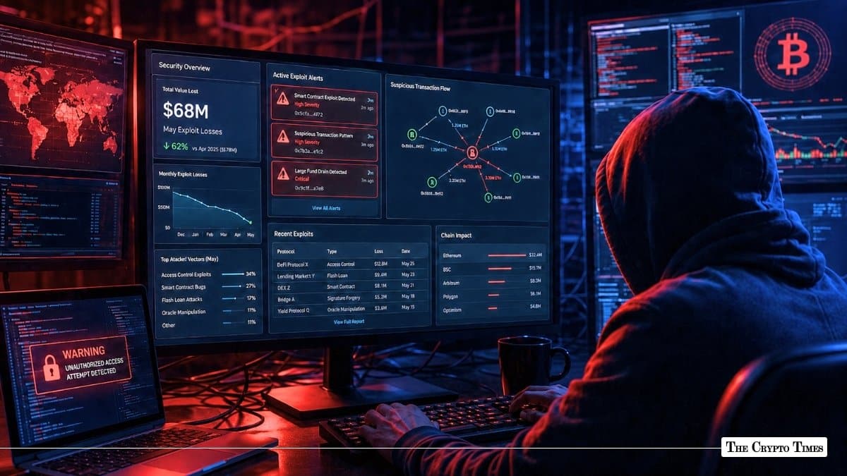 Security firm data on May 2026 DeFi exploit losses