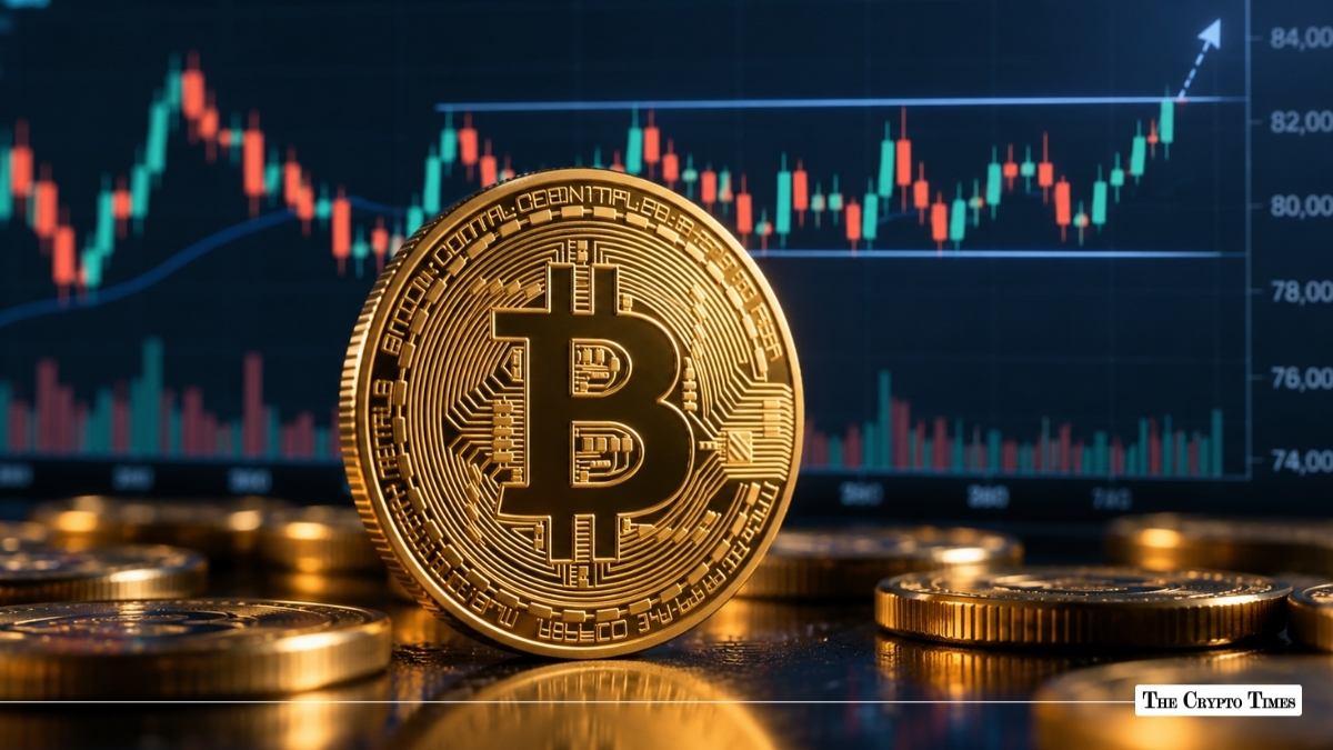 Bitcoin price chart showing consolidation near $81,700