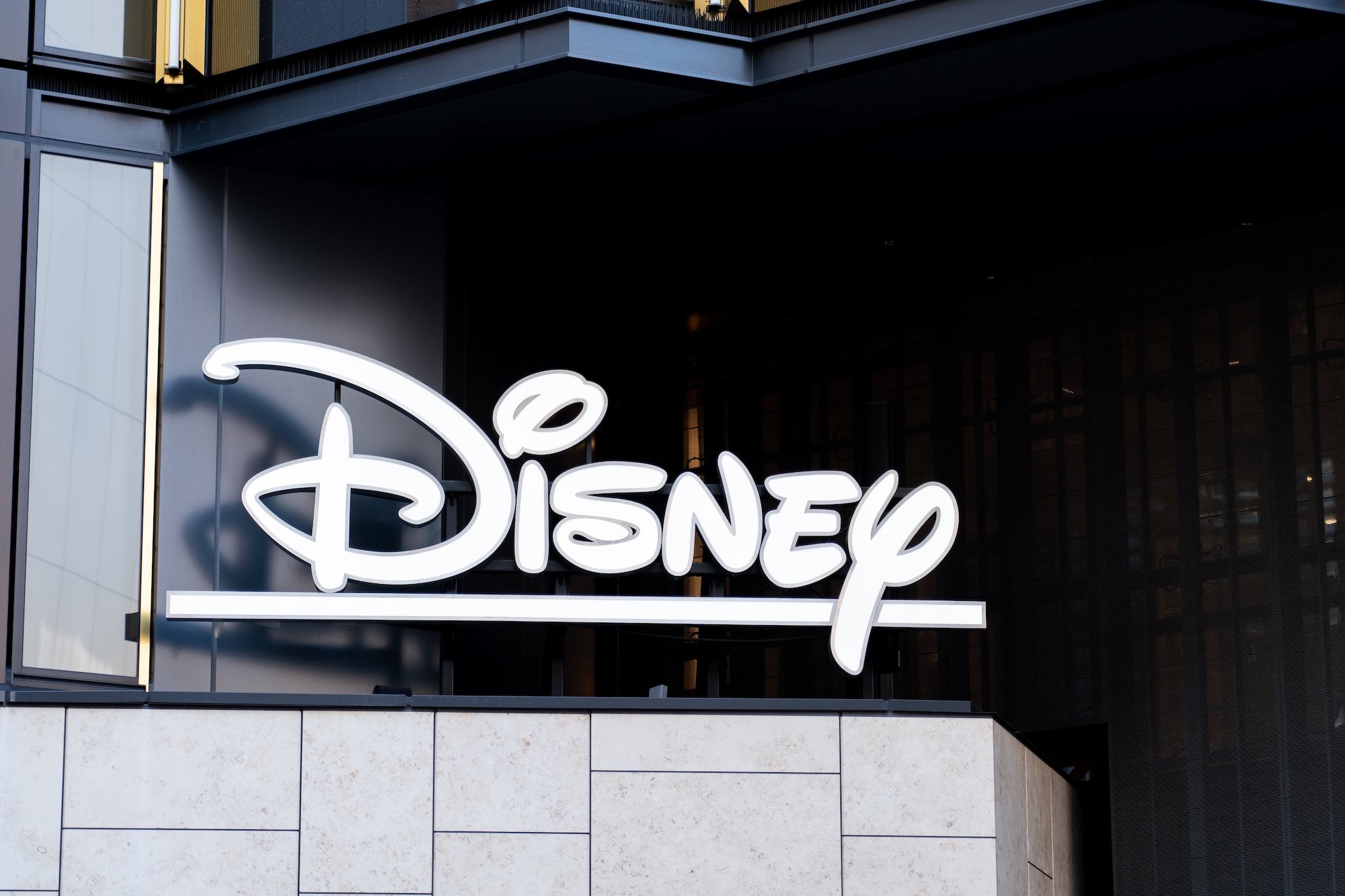 Disney logo and restructuring announcement