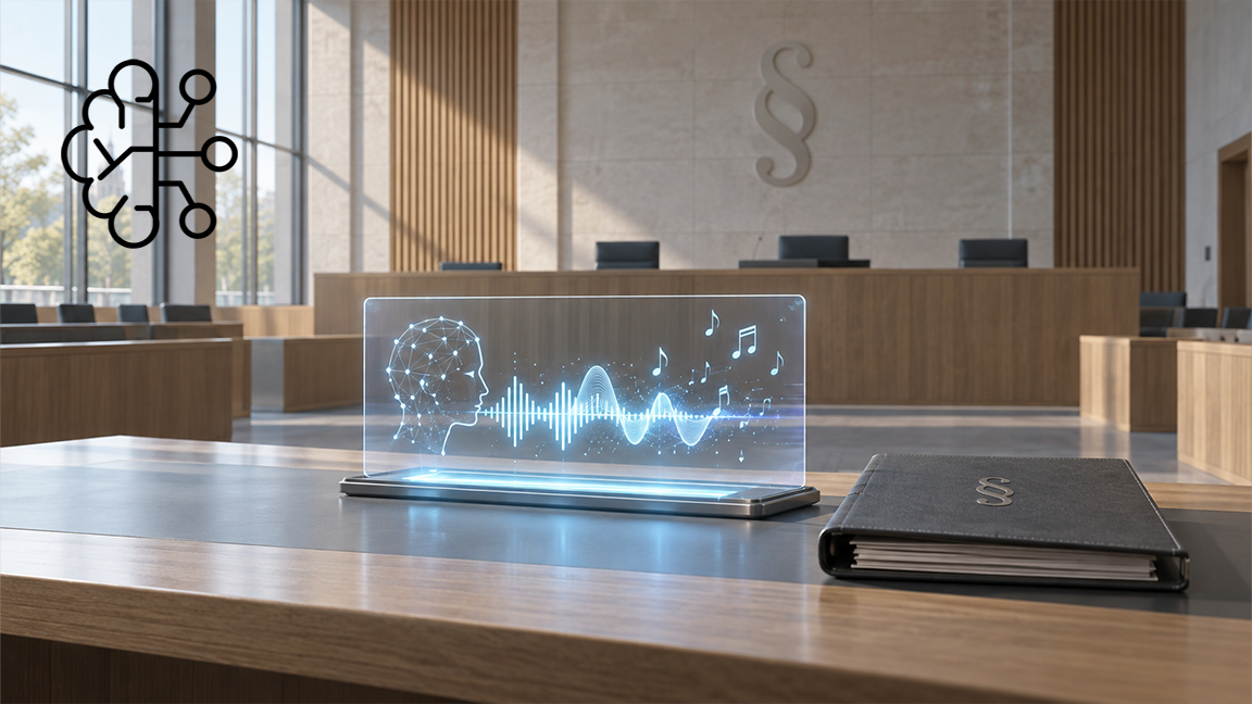 Illustration of the GEMA v. Suno ruling on AI memorisation and copyright