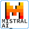Mistral AI logo integrated with Mozilla Firefox branding