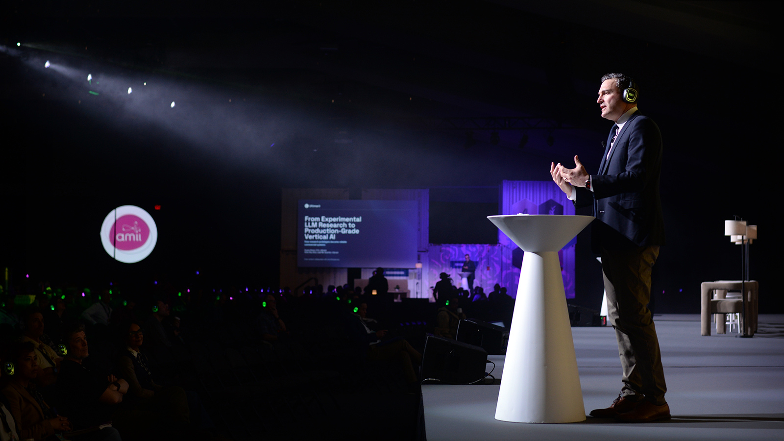 Photo from Canada's AI conference showing the gap between capability and communication