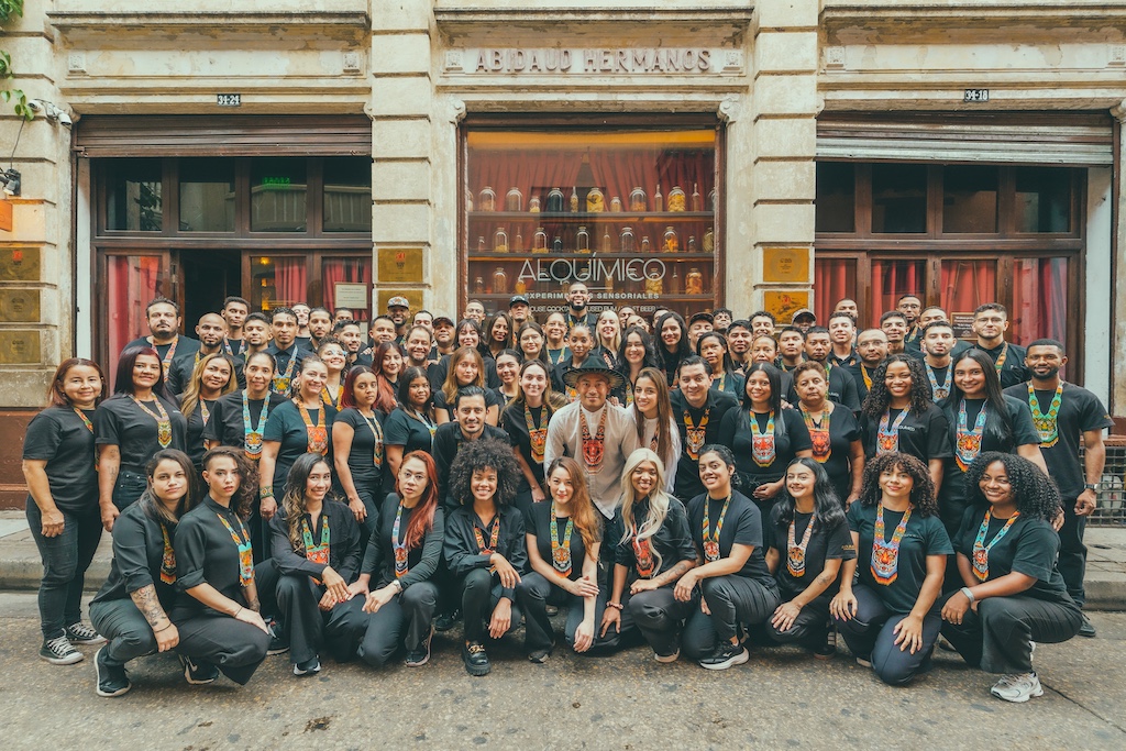 Alquímico bar team receiving the Michter's Art of Hospitality Award