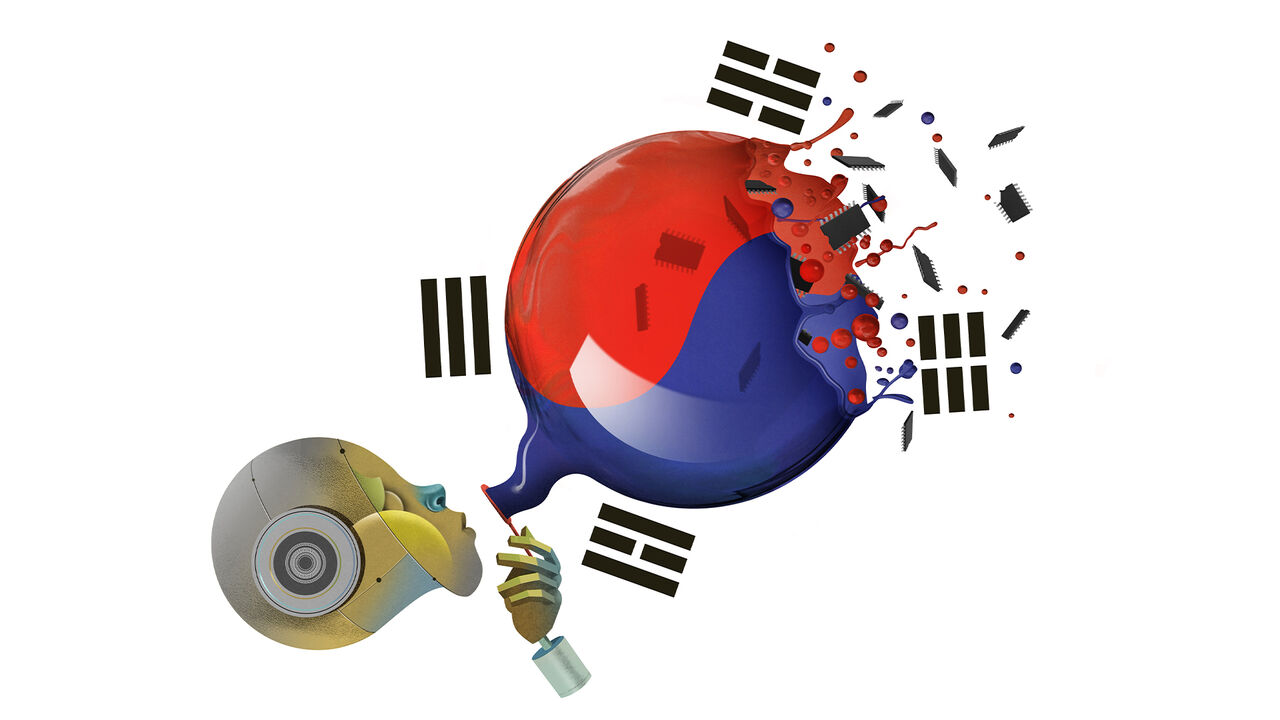 삼성과 SK하이닉스 반도체 칩 관련 이미지