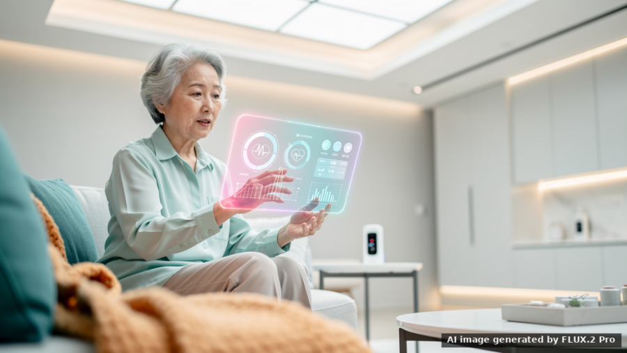 Image regarding the AI/IoT smart home care project