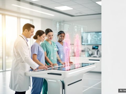 AI-powered healthcare analysis screen