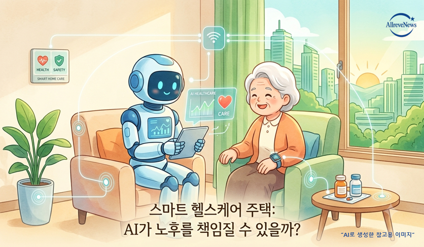 AI Smart Home Healthcare System Diagram