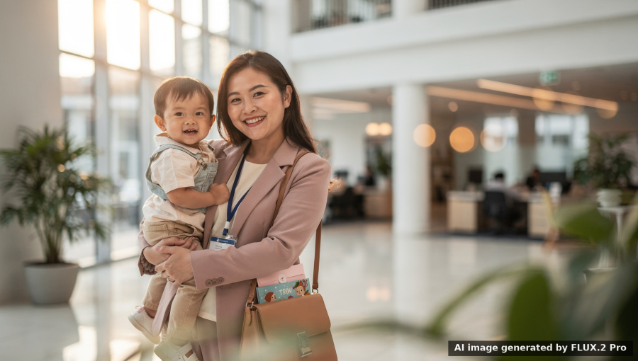 Infographic or photo related to Hanwha M&S parenting support