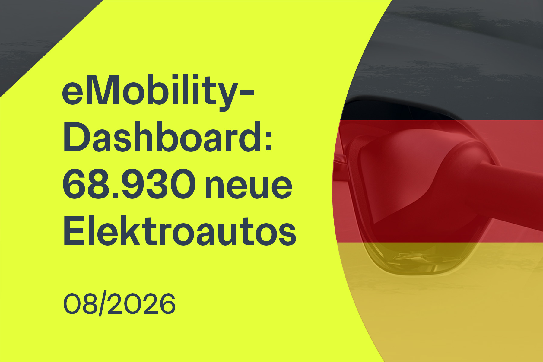 Graph displaying German EV registration numbers for August 2026