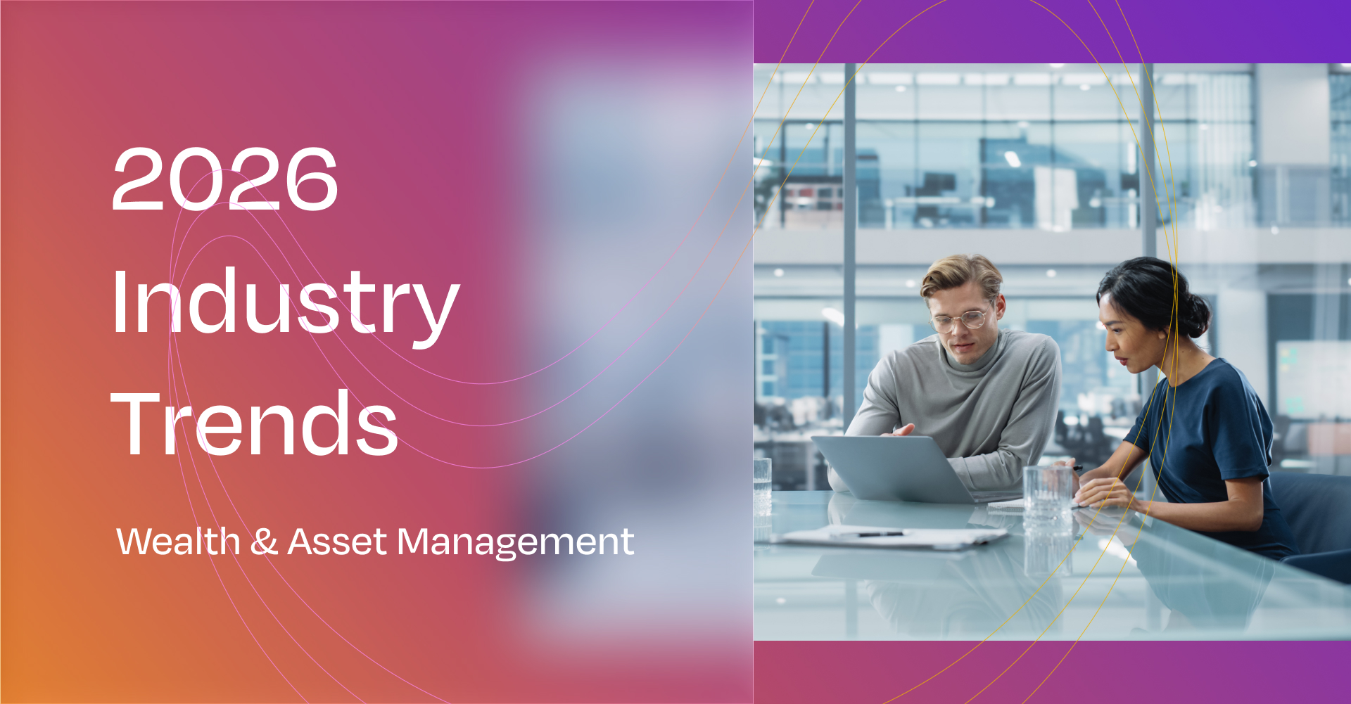 Modern office environment showing wealth management professionals collaborating