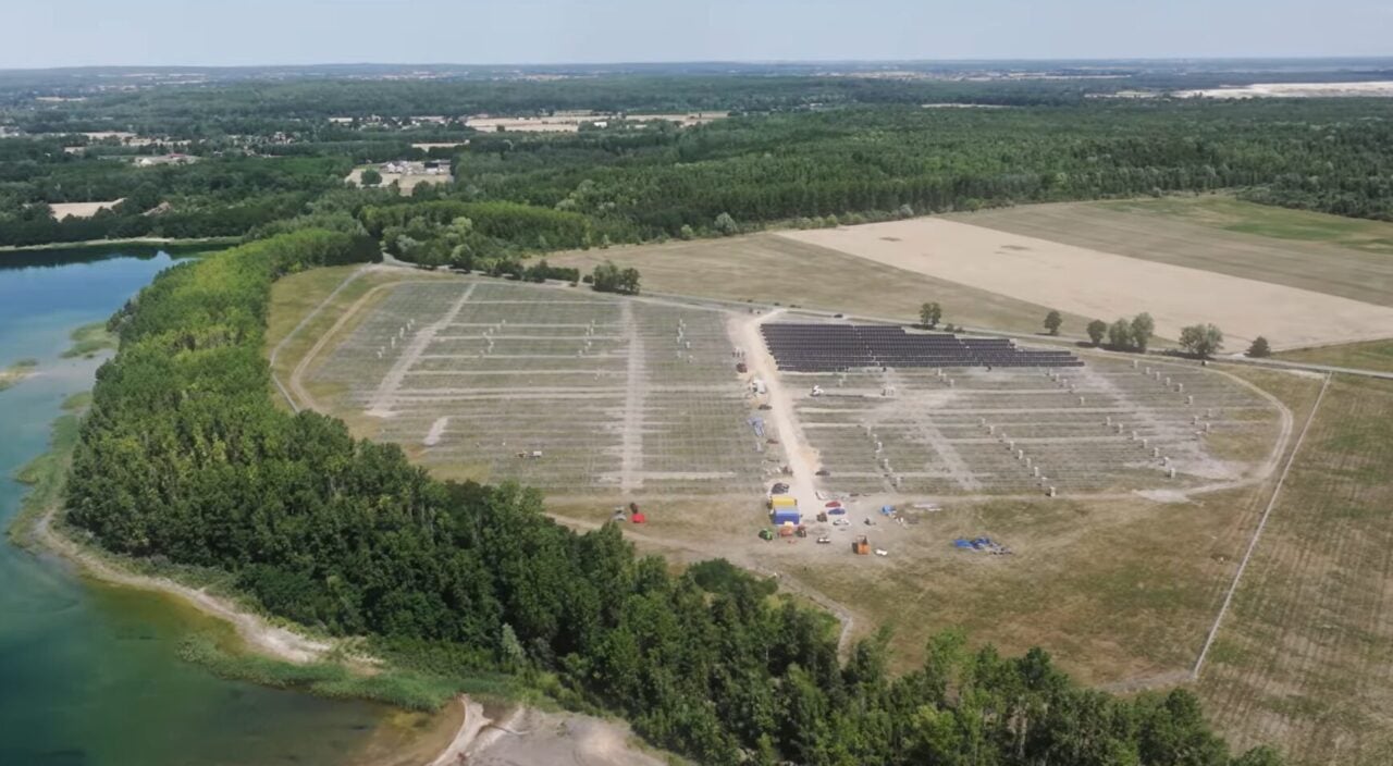 Screenshot of the Green Capital and Electrum BESS project announcement for Poland