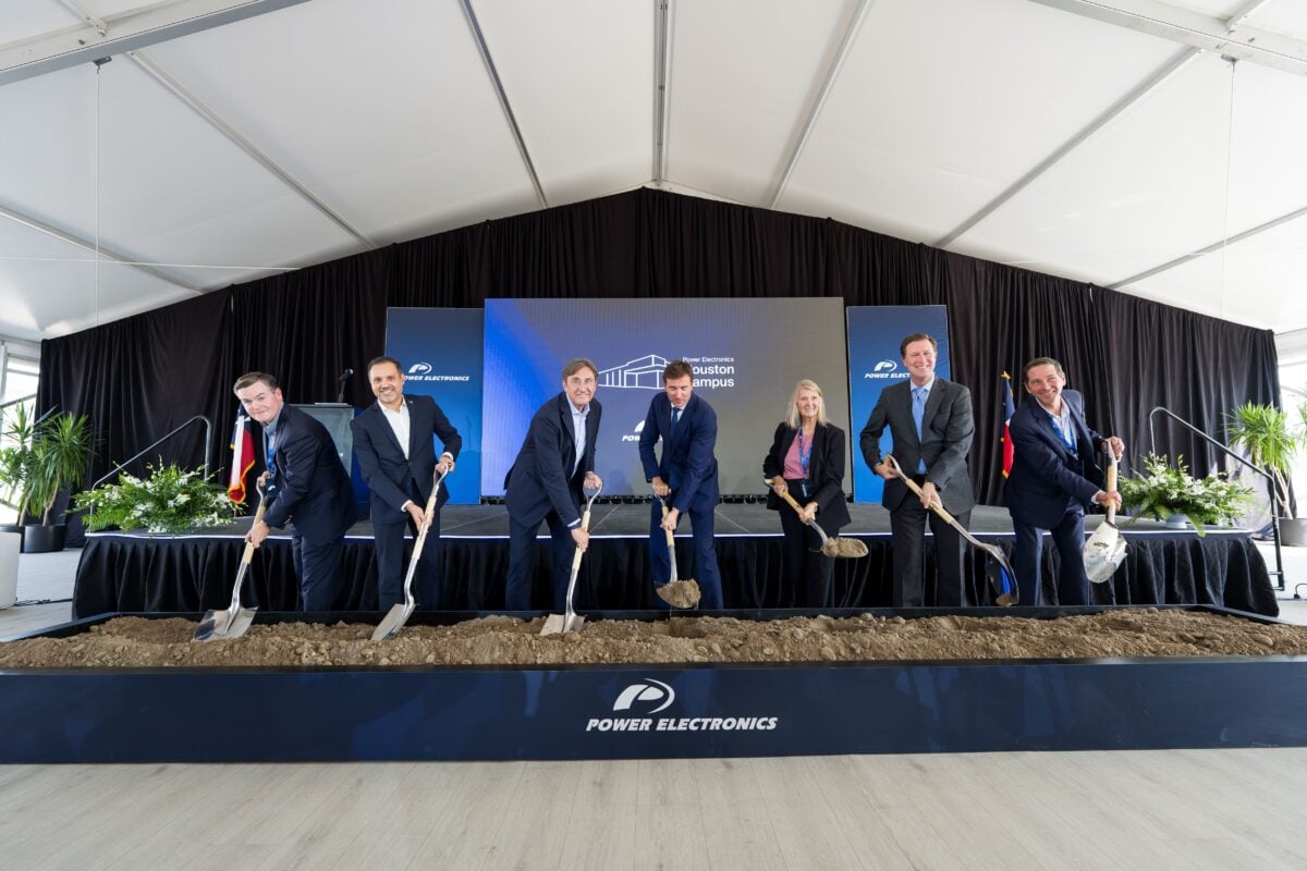 Power Electronics groundbreaking ceremony at its new Houston factory