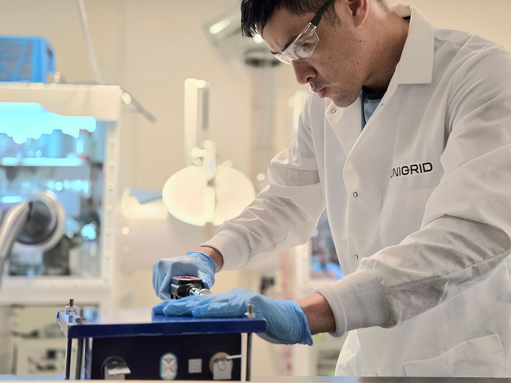 UNIGRID sodium-ion battery lab