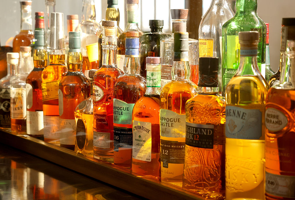 Glass of spirits representing the EU export market