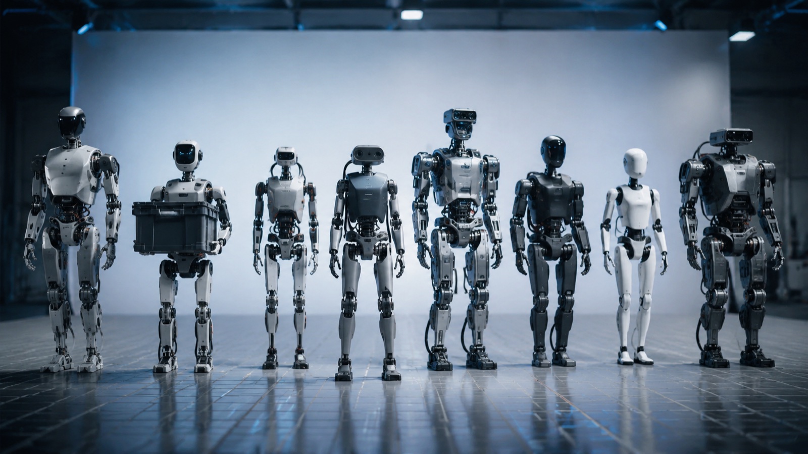 Top 8 humanoid robot companies 2026 — comparative cover image