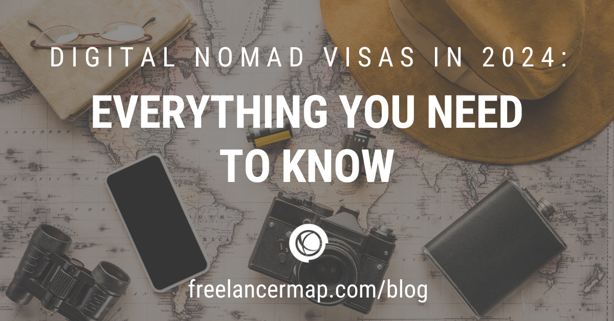 Map of countries with digital nomad visas