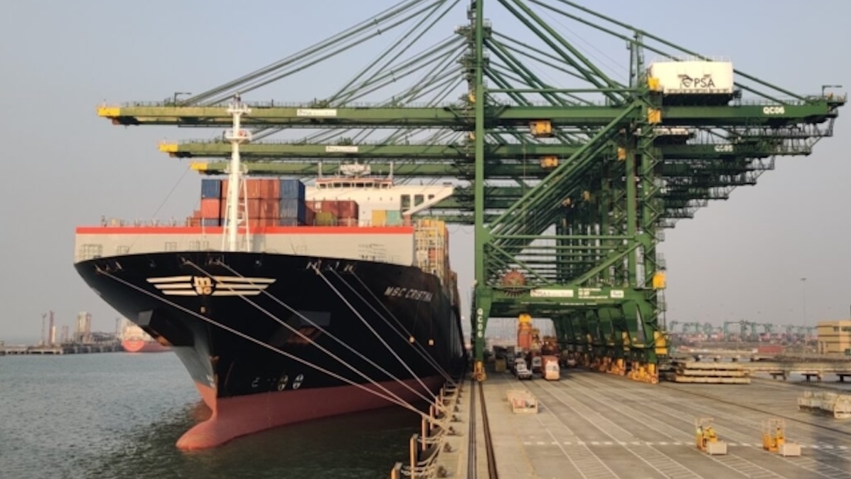 PSA Mumbai Port hub handling diverted vessel traffic following Strait of Hormuz disruptions