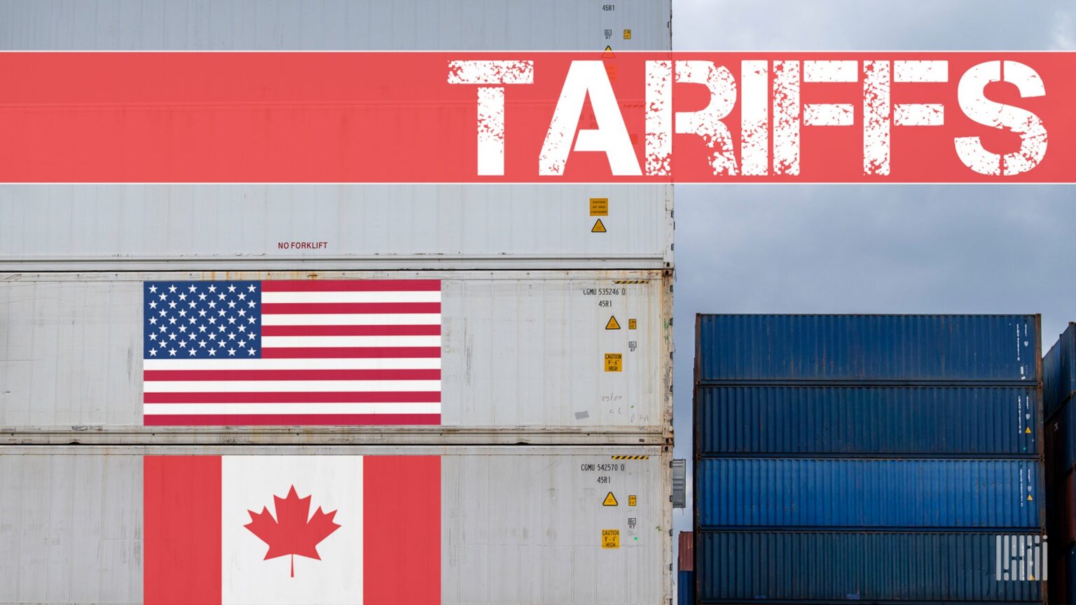 FreightWaves article thumbnail about US-Canada tariff delays