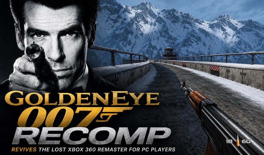 Image depicting GoldenEye 007 Recomp promotional art
