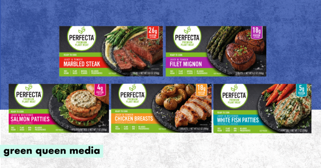 Perfecta 3D-printed plant-based meat product