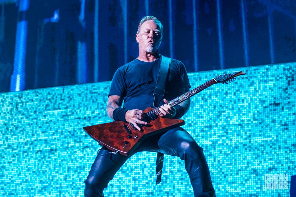 Metallica performing at an outdoor festival