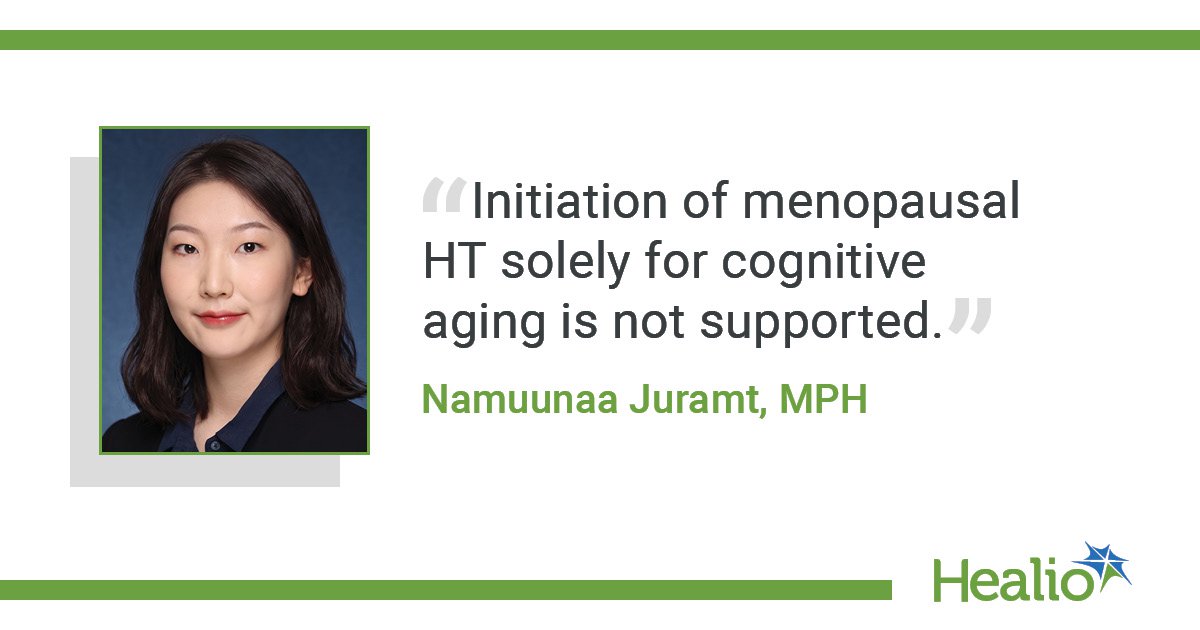An infographic illustrating the relationship between reproductive lifespan and cognitive performance in older women from the Nurses' Health Study