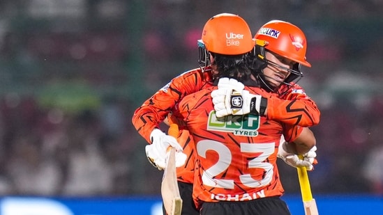 Vaibhav Sooryavanshi and Dhruv Jurel during the RR vs SRH IPL 2026 match in Jaipur