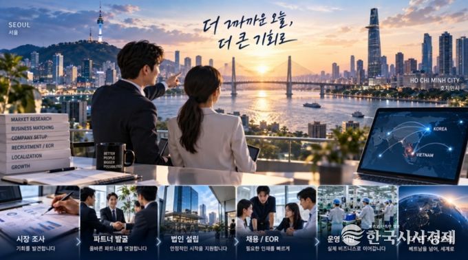 Korean business delegation discussing Vietnam market entry