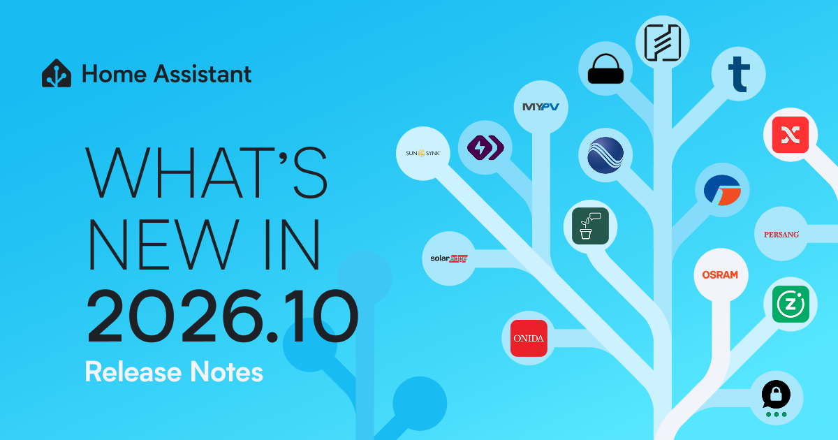 Home Assistant 2026.10 Release