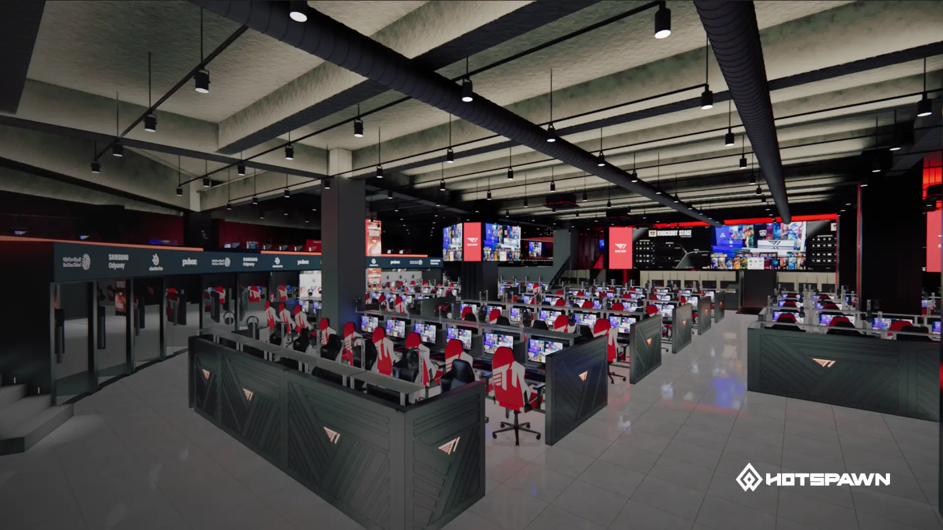 T1's new Gangnam Base Camp PC cafe ahead of its October 3 soft opening