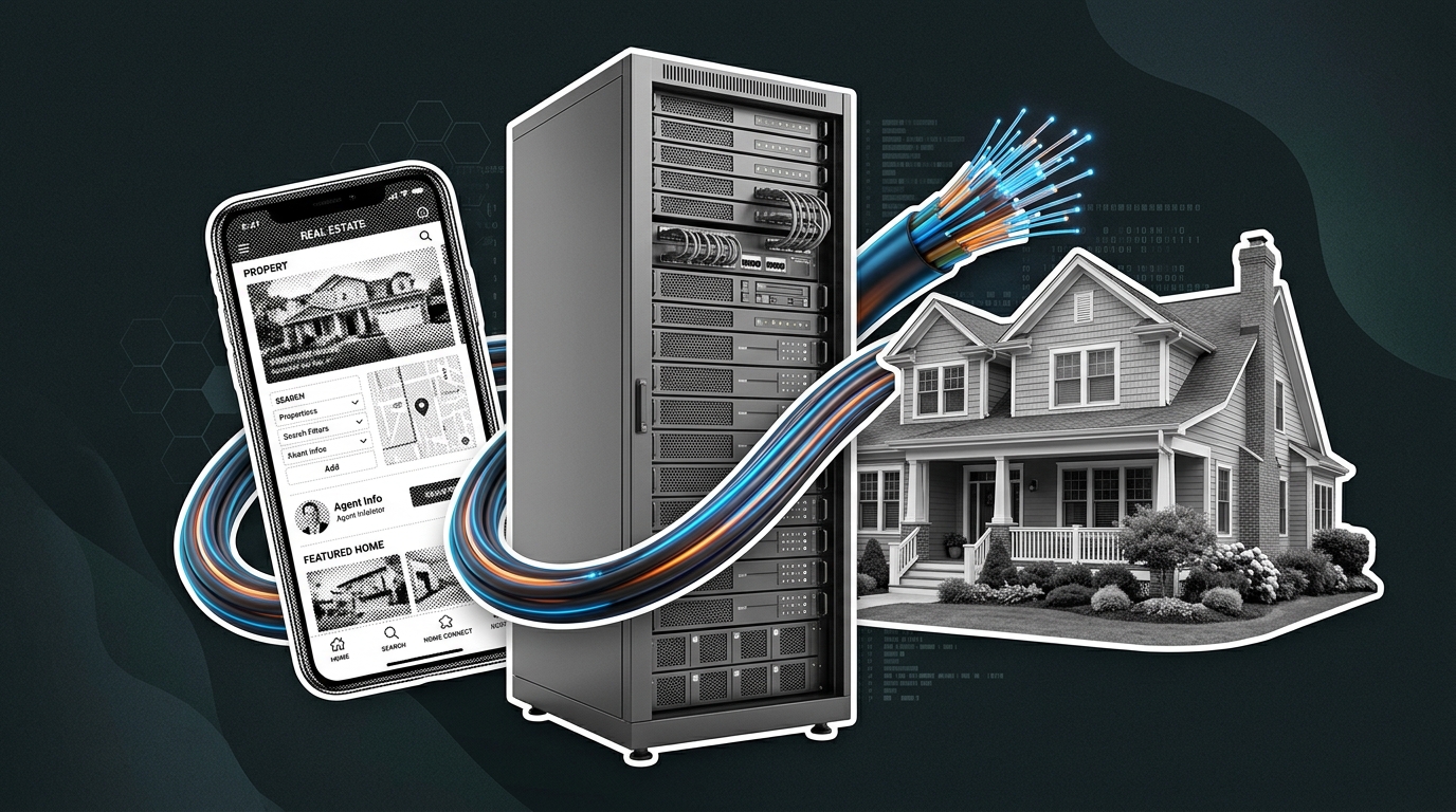 Editorial image representing real estate technology consolidation challenges