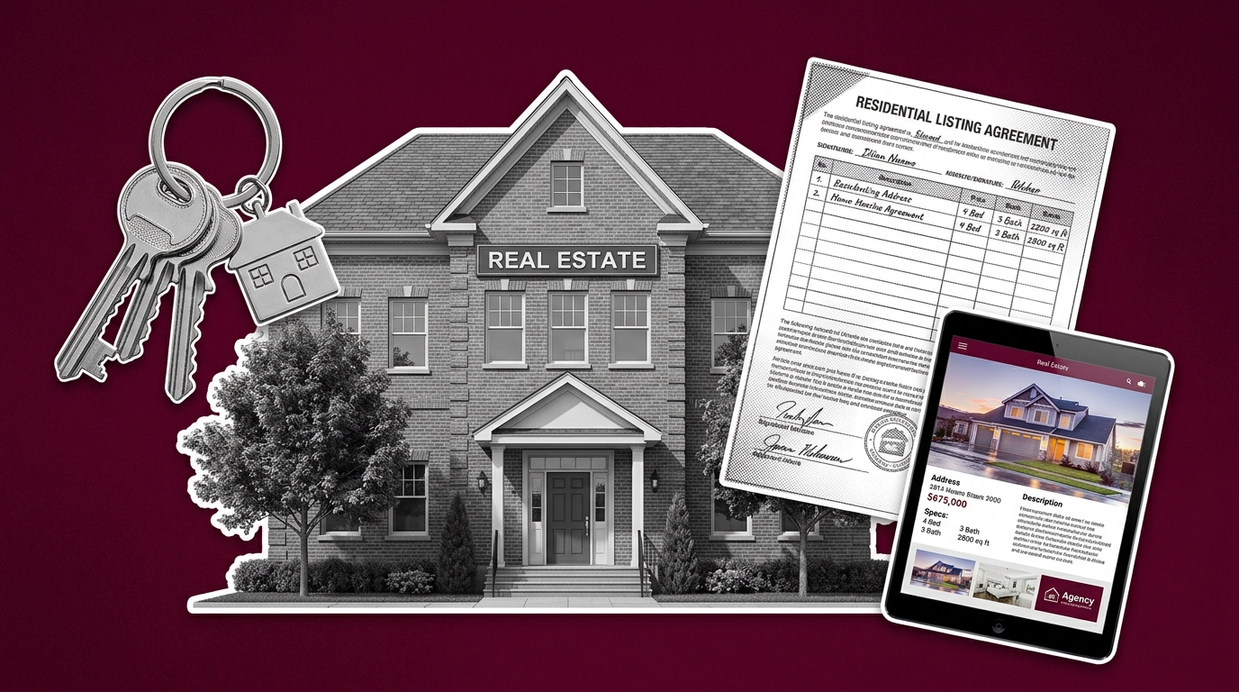 Residential listing sign in a yard — the battleground for BLX listing control