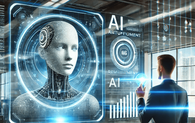 Illustration of AI reshaping human resources and workforce management