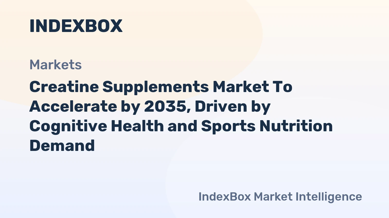 Creatine supplements market forecast chart 2026–2035