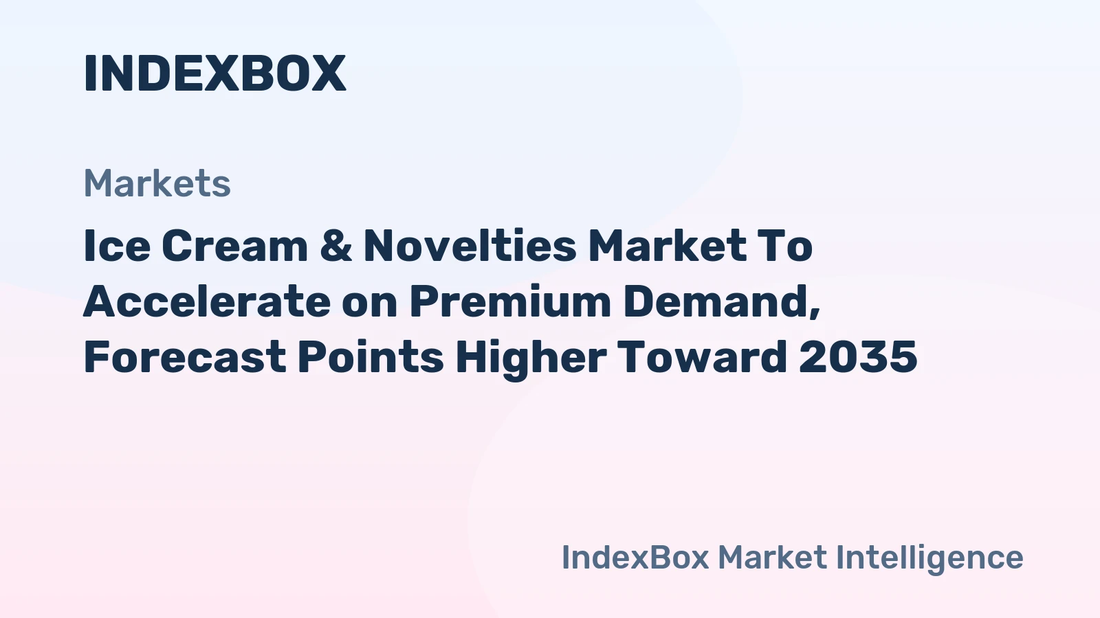 Global ice cream market forecast showing premium demand drivers through 2035