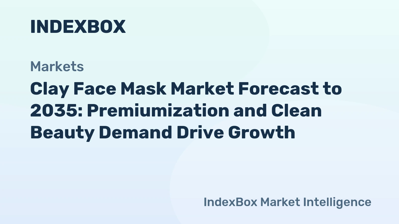 Global clay face mask market forecast visualization