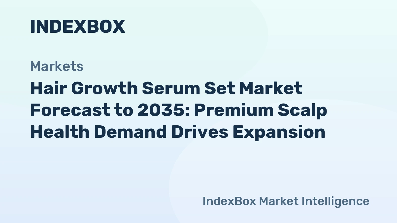 Hair growth serum set market analysis chart showing scalp health as primary growth driver