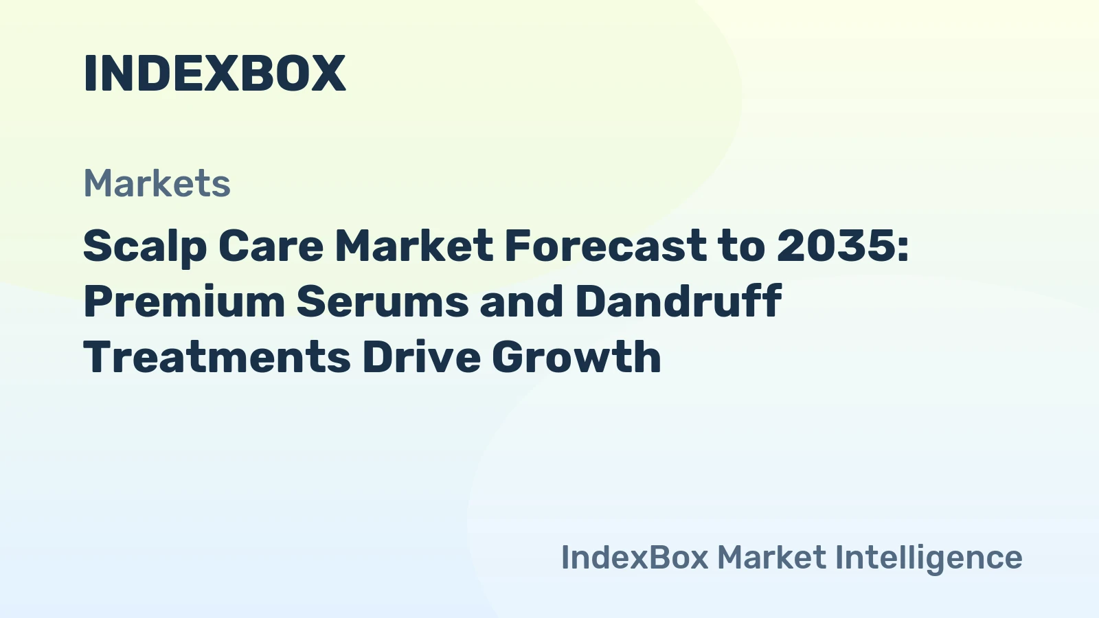 Global scalp care market chart showing growth trajectory through 2035