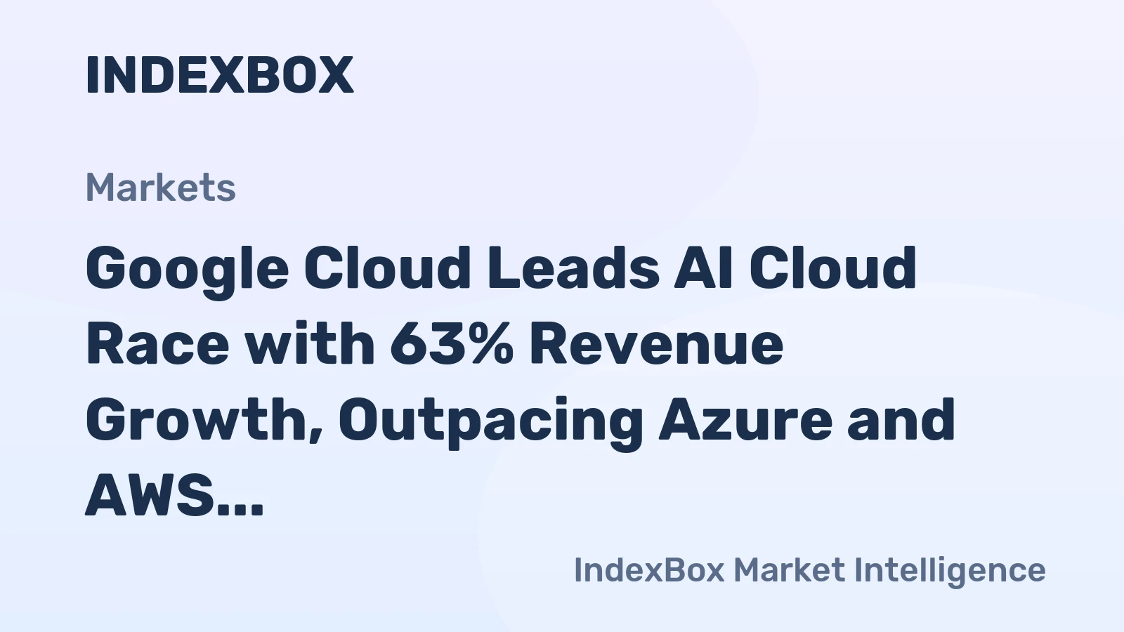 Q1 2026 cloud earnings comparison showing Google Cloud outpacing Azure and AWS