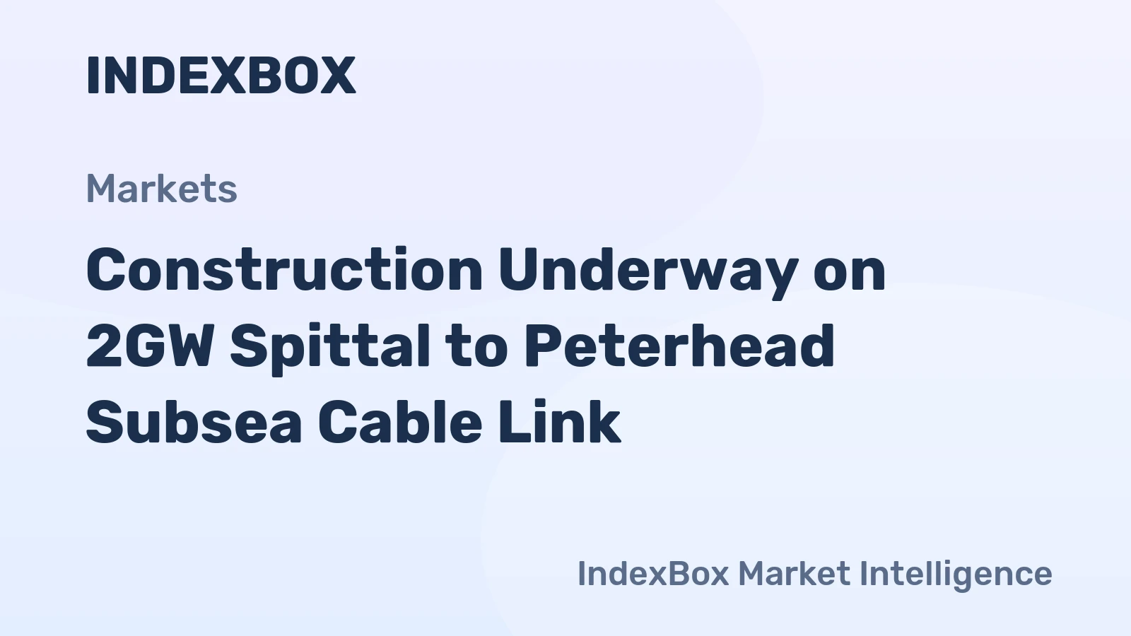 Scotland 2GW HVDC Cable Construction Image