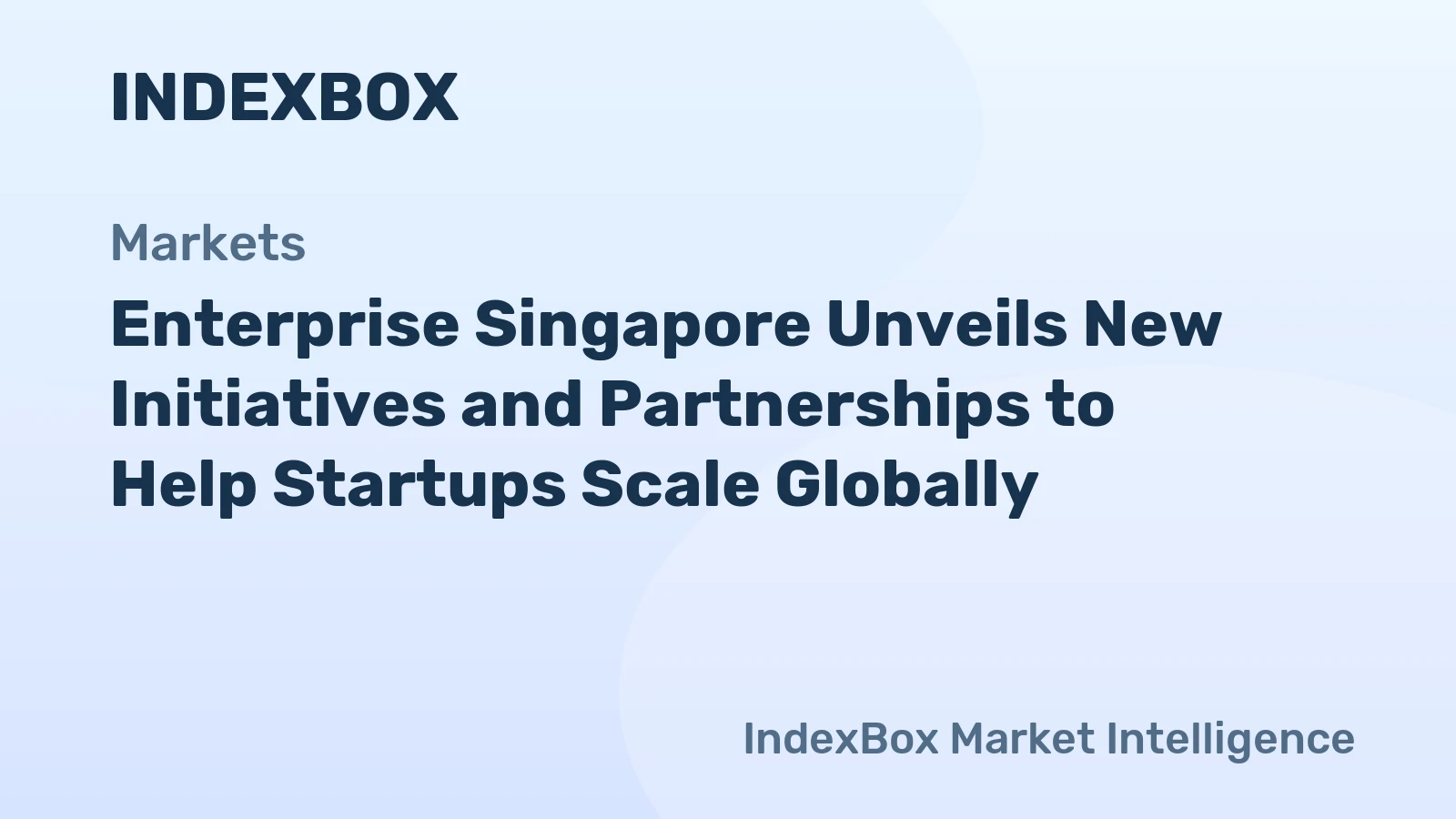 Enterprise Singapore unveils new initiatives