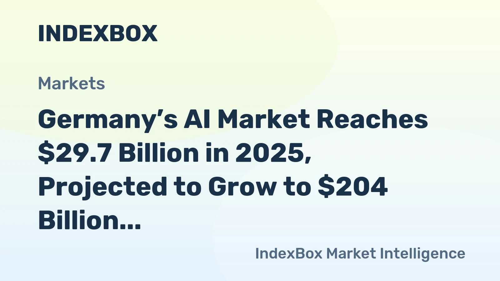 AI market growth chart Germany 2025