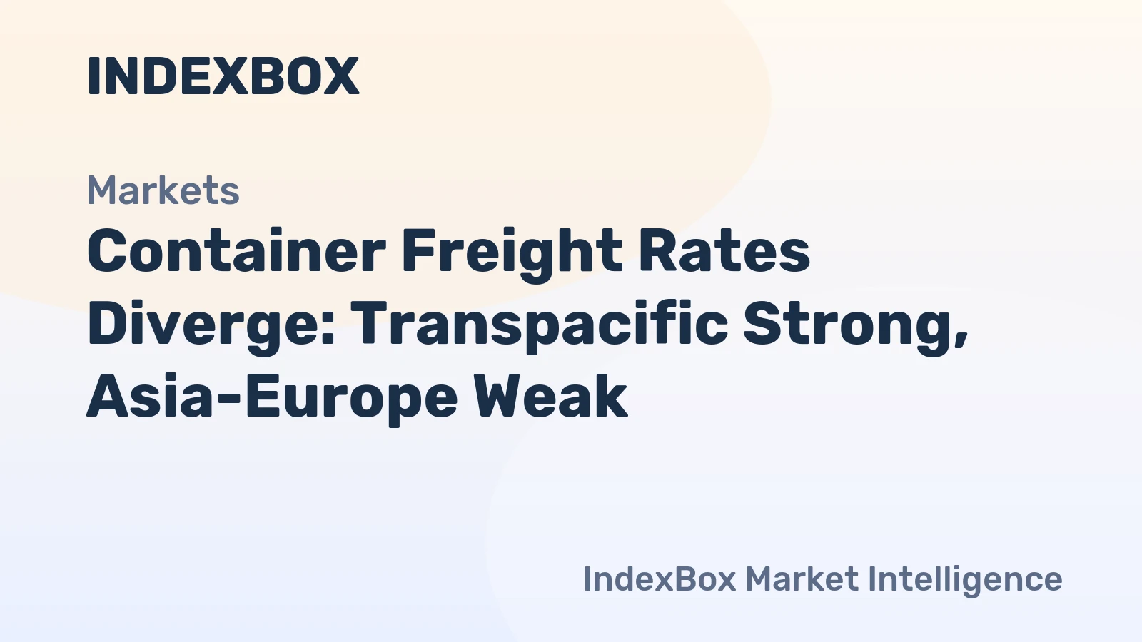 Container port operations showing mixed rate trends