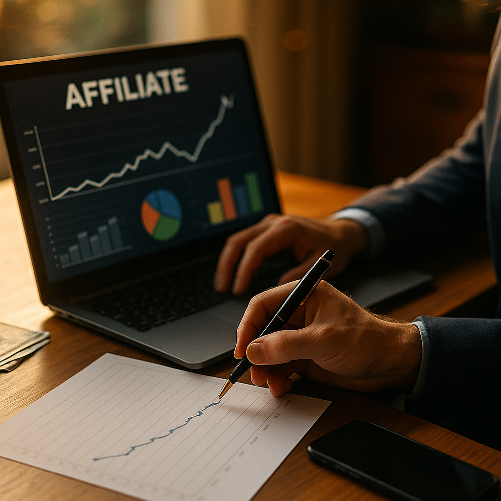 Chart showing affiliate spend jump