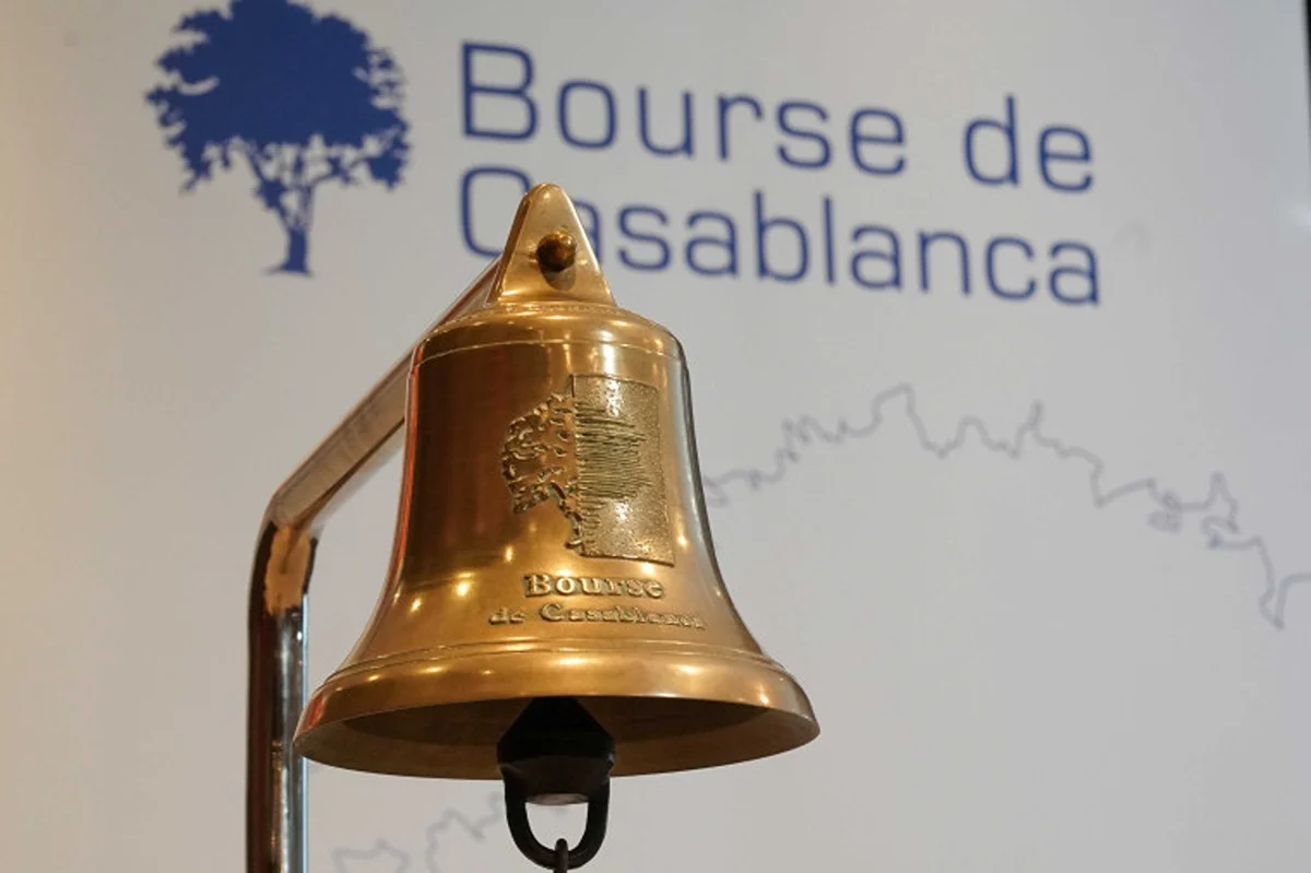 Casablanca stock exchange trading floor, reflecting Morocco's financial market activity